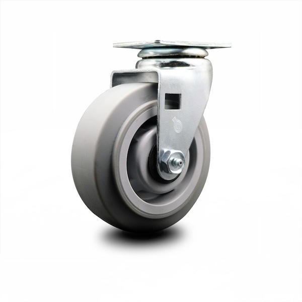 5 Inch Thermoplastic Rubber Wheel Swivel Caster with Roller Bearing SCC